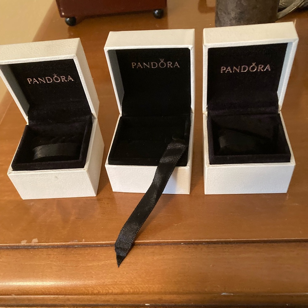Pandora Elegant White Empty Gift Boxes for Pandora Charms